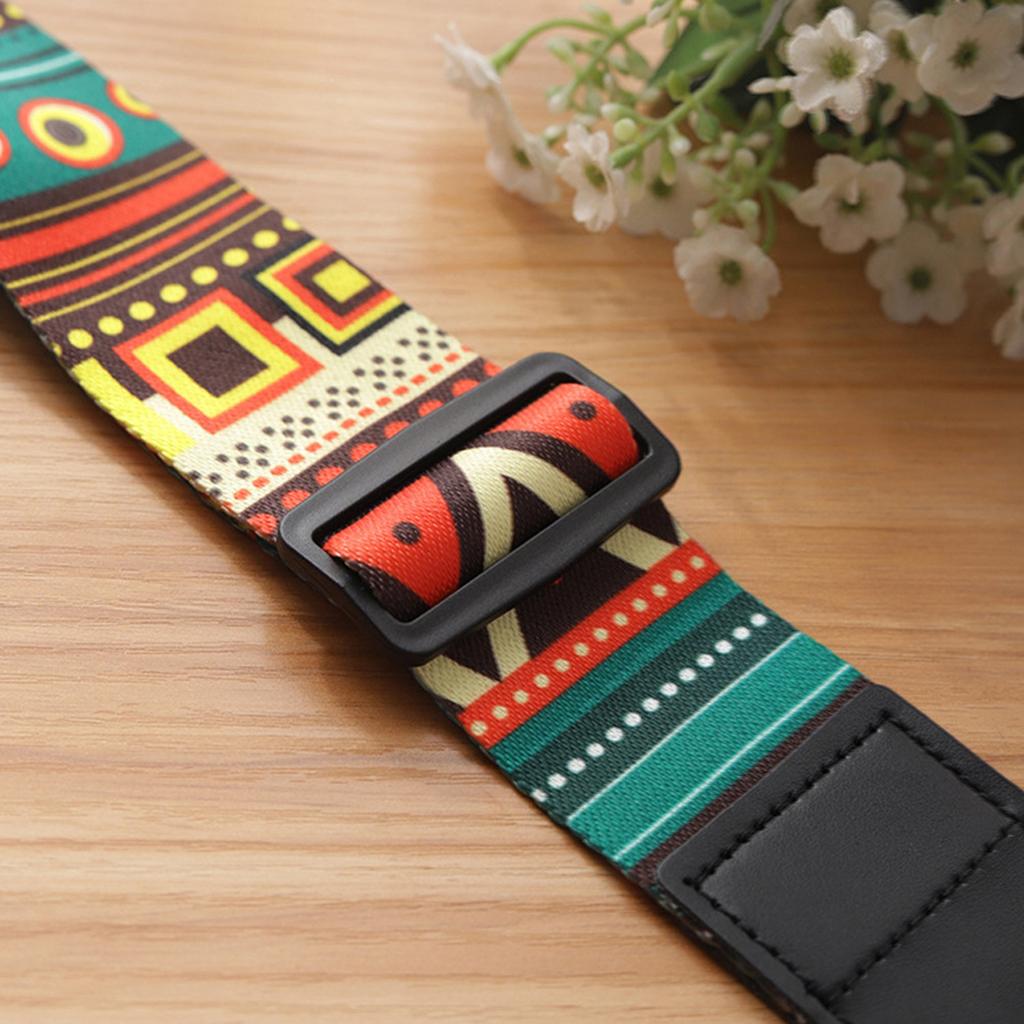 Electric Guitar Polyester Straps Ethnic Style Ballad Acoustic Guitars Bass Belt Musical Instrument Accessory