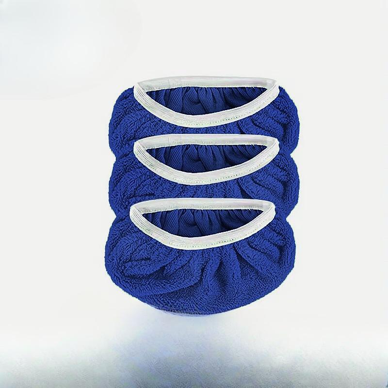 

Сменные насадки из микрофибры для швабры, многоразовые для влажной и сухой уборки пола, насадка для швабры, бахилы, салфетки для мытья окон, моющиеся тряпки, полотенце 3pcs синий