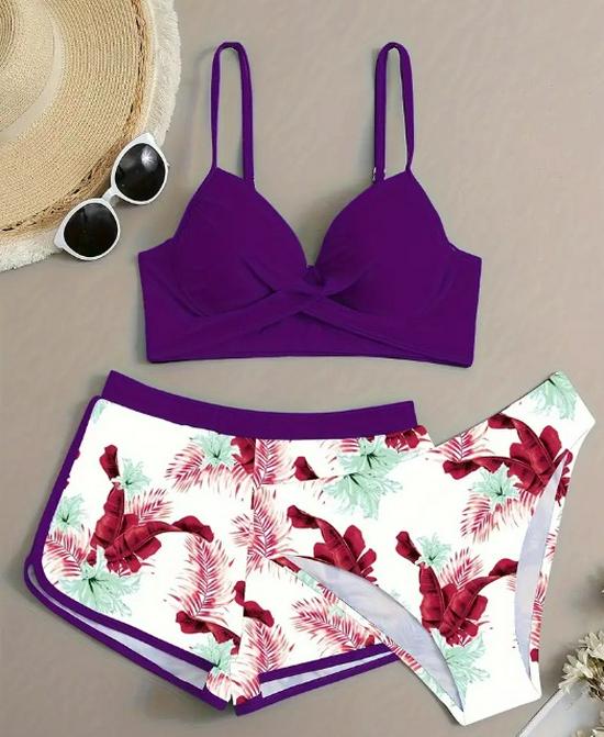 New Sexy European & American Women's Underwire Bikini Swimsuit