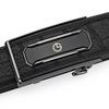 Goldlion Men's Belt, Deerhide Leather, Automatic Buckle, Earth Buckle, Inner Buckle, Waist Belt, Wooden Gift Box, Birthday Gift