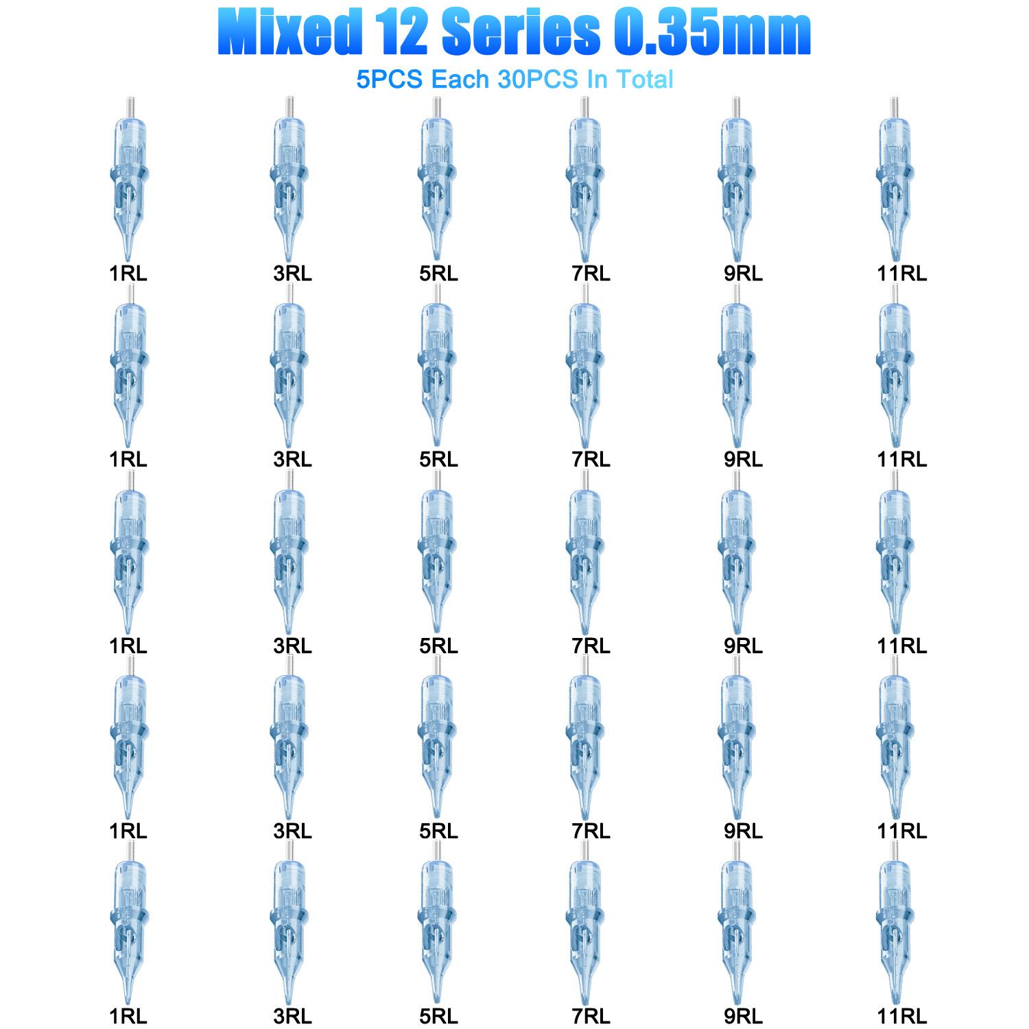 

Інтегрована голка для татуювання, голка для татуювання татуювання, інтегрована голка Mada Machine Tattoo Embroidery 20 шт.