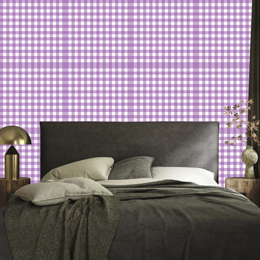 Wallpaper Fabric Pattern Purple and Lavender for Living Room and Bedroom 50x1000