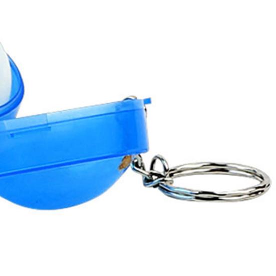 Plastic Ping Pong Box Buckle Closure 2 Balls Containable Anti Corrosion Table Tennis