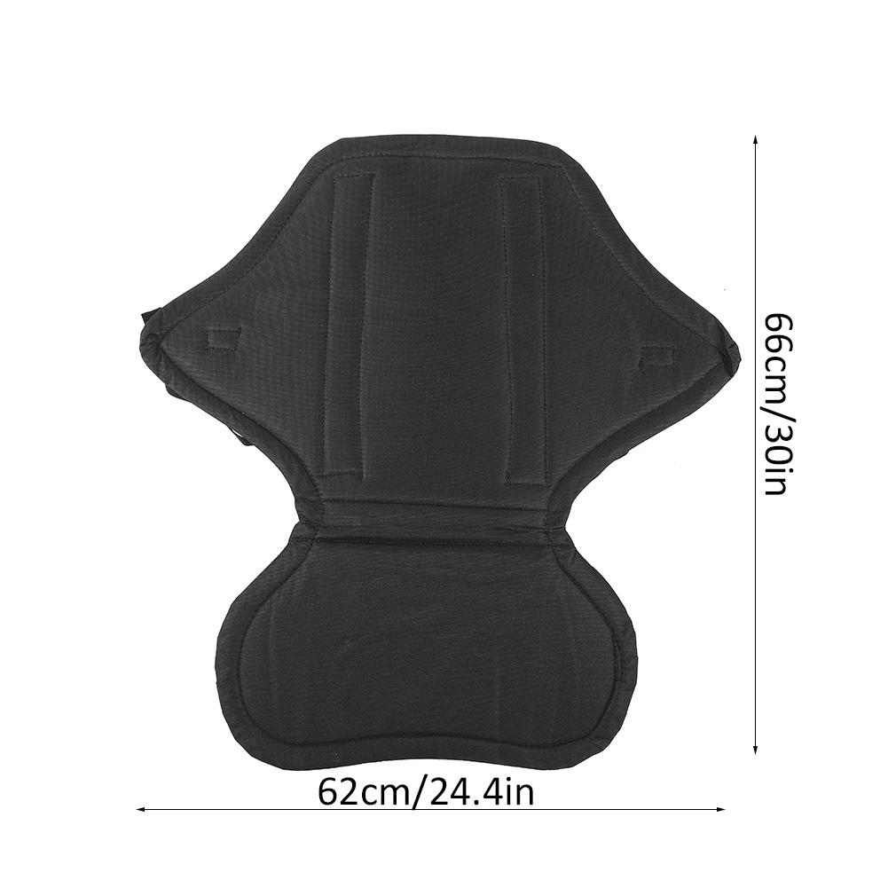 Adjustable Backrest Boating Seat Waterproof Pad Cushioned Back Support for Kayaking Canoeing Drifting Rafting