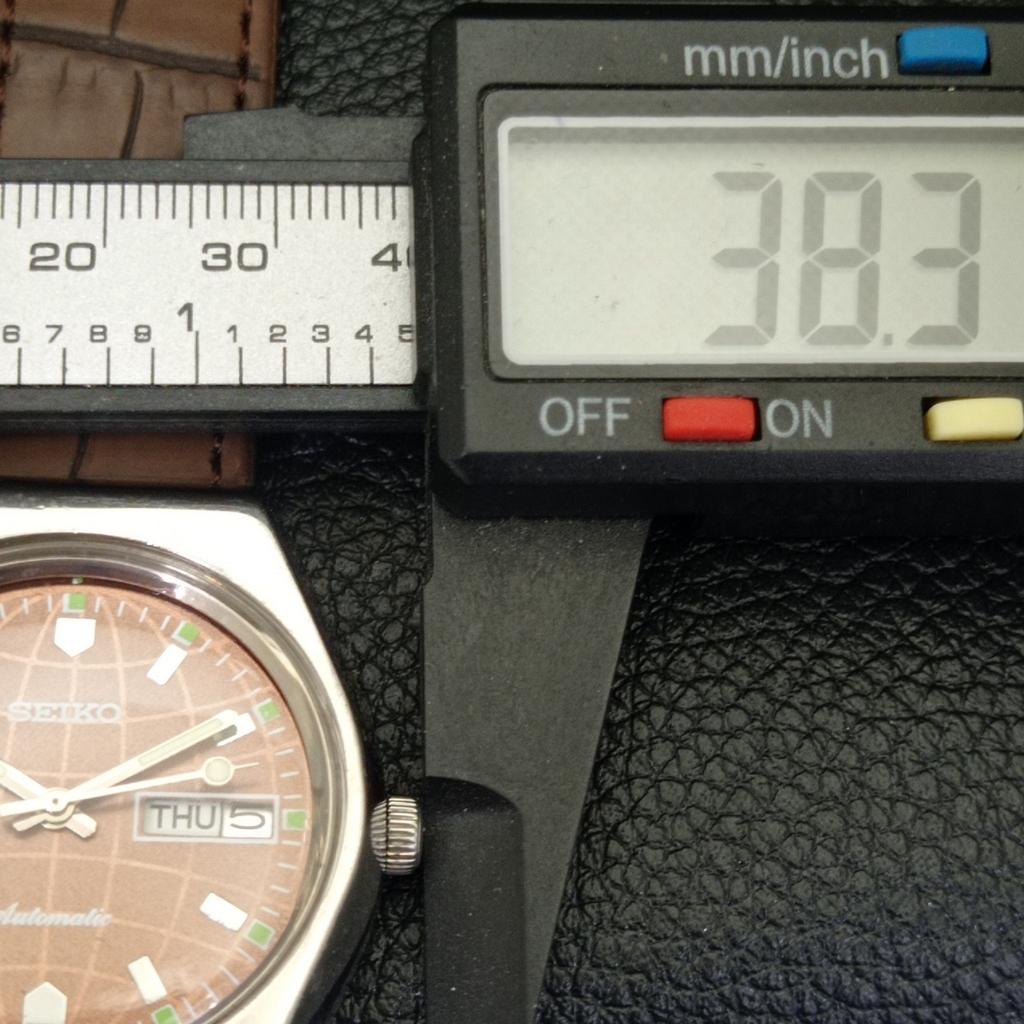 AUTOMATIC VINTAGE SEIKO 6309A JAPAN MENS BROWN COLOR DIAL WATCH a500840-5 R154-a500840