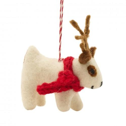 The Seasonal Gift Co. Felt Reindeer Hanging Decoration