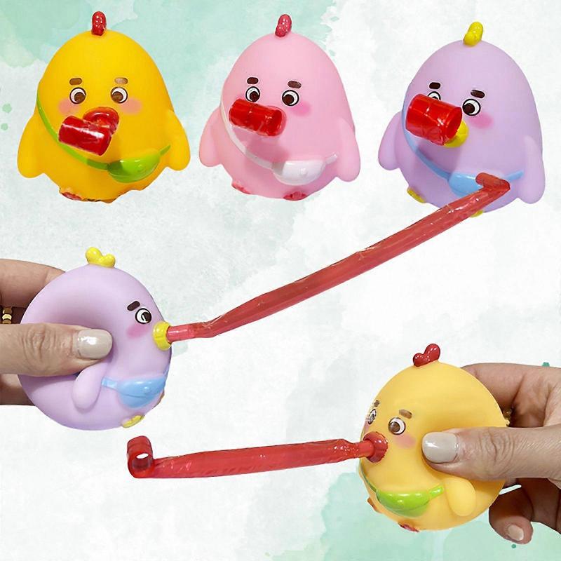 Spitting Pinching Relieving Toy Squeezing Voice Rolling Chick Easter New And Unique Toy Toy Playsets