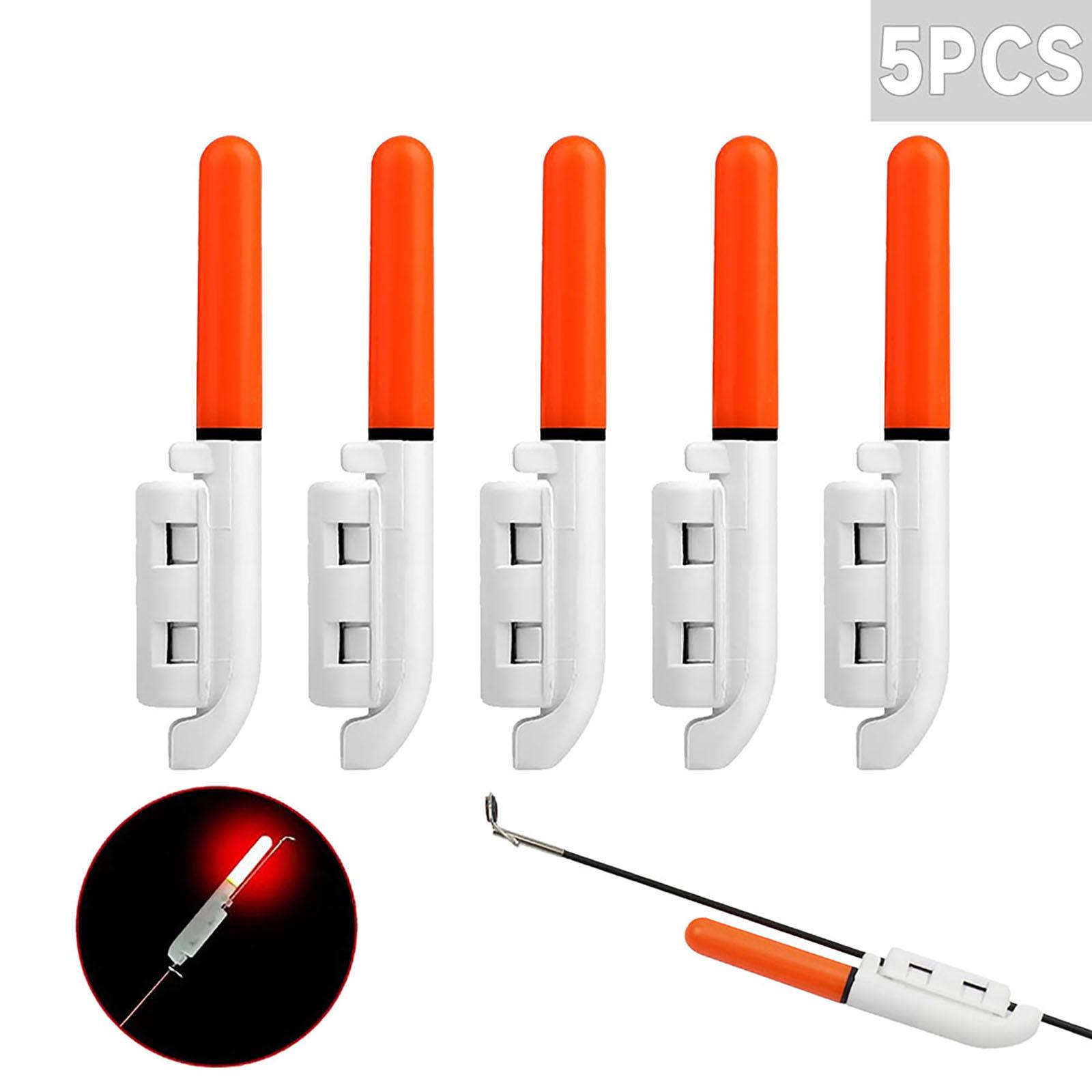 

5pcs Led Glow Lamp Waterproof Luminous Glow Sticks With Buckle Night Fishing Bite Alarm For Sea Fishing Rod red #1