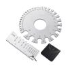 Steel Dual Sided Wire Gauge & Metal Sheet Thickness Measuring Tool Round Dual Sided Wire Gauge for Welding & Machining