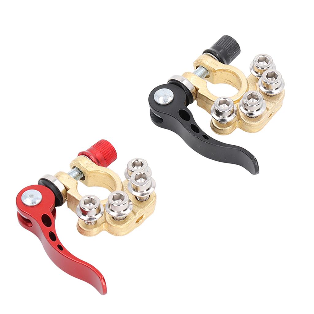 2 ks Konektory bateriových svorek Auto Odpojení 4cestné Pozitivní Negativní pro SAEJIS Typ A Kolík