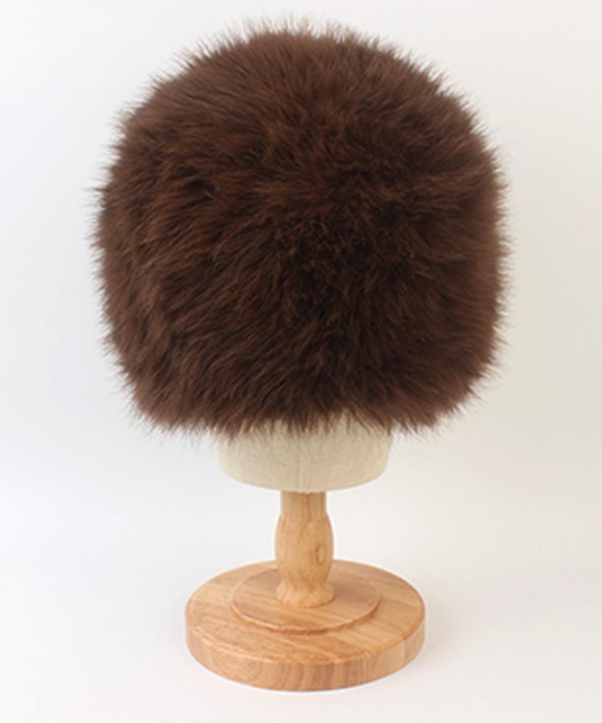 Yunibeosyeolkemiseuteuli Eskimo Fur Brown Bucket Hat