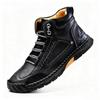 Men's Plus Size Martin Boots - Stylish High-Top Work Shoes for Autumn/Winter, Height-Boosting and Versatile for Outdoor Wear