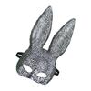 Rabbit Mask With Large Eye Designs Festival Elastic Bands Rabbit Face Mask with Glass Charm for Themed Celebration