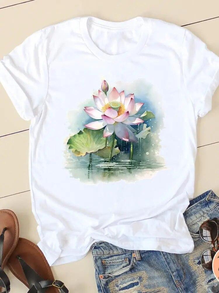 Dragonfly Sweet Trend 90. let Roztomilý Módní Potisk Dámská košile Tričko s krátkým rukávem Ležérní Dámské Oblečení Dámské tričko s grafikou