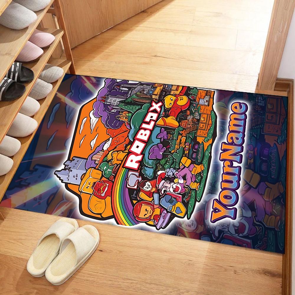 Roblox 261 Personalized Name Carpet Perfect for Dining Room Kitchen Playrooms Entryway Antislip Carpet Decorate Offices Gift for Festivals