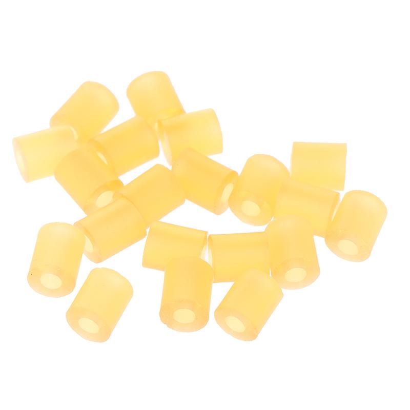 20Pcs Electric Guitar Pickup Height Spacers, 3mm ID 6mm OD 12mm Length Elastic Bushings , Shock-Absorbing Rubber Grommets