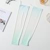 Gradient Color Sunscreen Arm Sleeves Flared Cycling Arm Cover Cute Ice Silk Arm Sleeves  Ladies
