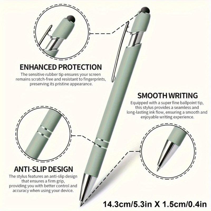 Xiaomi Metal-sprayed Ballpoint Pen Aluminum Pole Beauty Pen Capacitive Stylus Anti-skid School Supplies Students' School Writing Pen