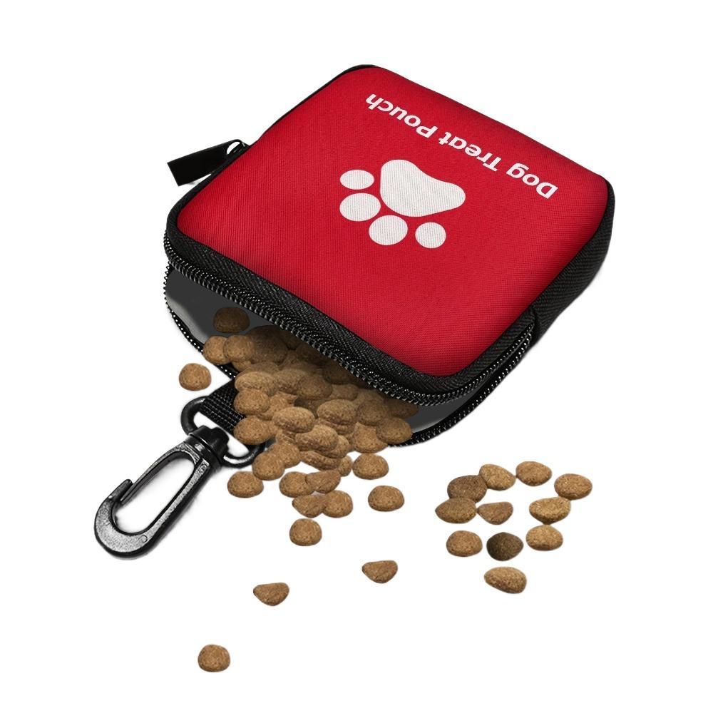 Mini Waterproof Dog Treat Pouch Portable PVC Dog Training Rewards Bag Multifunctional Compact Snack Bait Bag for Training