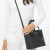 Michael Kors Mk Jet Set Travel Handtekening Logo Bedrukking Gecoat Canvas Tote Tas Dames Tote Tassen Zwart 35T9GTVT0B-BLACK