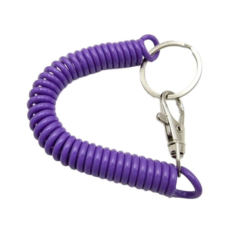 Flexibler Sicherer Schlüsselhalter Stylischer Spiralschlüsselanhänger Bunter Schlüsselhalter Geeignet zur Sicherung von Schlüsseln während der Reise