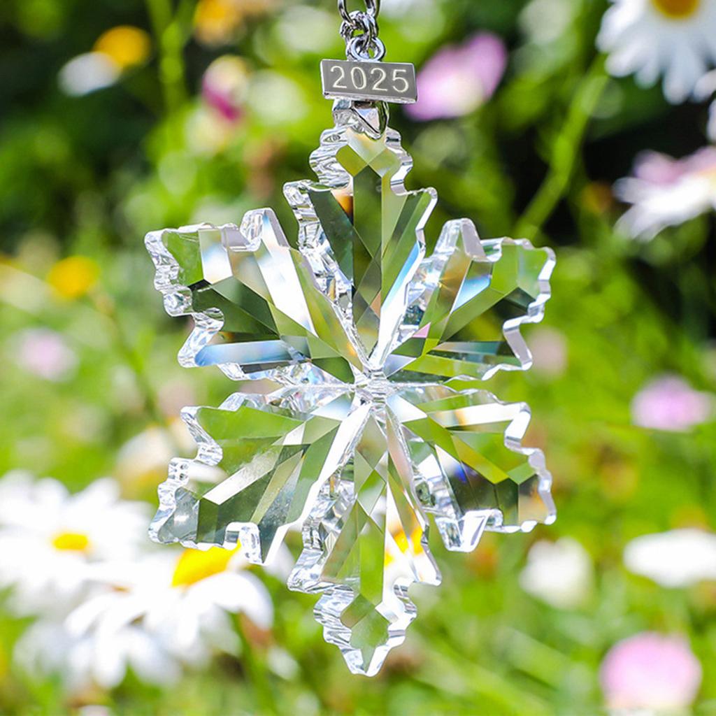 Annual Christmas Ornaments Crystal Snowflake Star, Sparkly Crystal Ornaments For Christmas Tree, Beautiful Christmas Ornaments For Women Girls