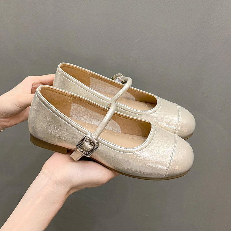 Silver Gentle Temperament Flat Bottom Light Mouth Single Shoes Women's 2025 New Summer Soft Sole Mary Jane Shoes