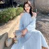 Seaside Vacation Dress Women's Summer New Sweet Gentle Wind Temperament Beautiful Off-the-shoulder Beach Dress