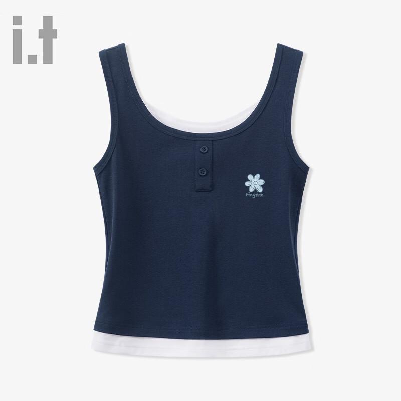 

Fingercroxx Women s Spliced Slim-Fit Tank Top L