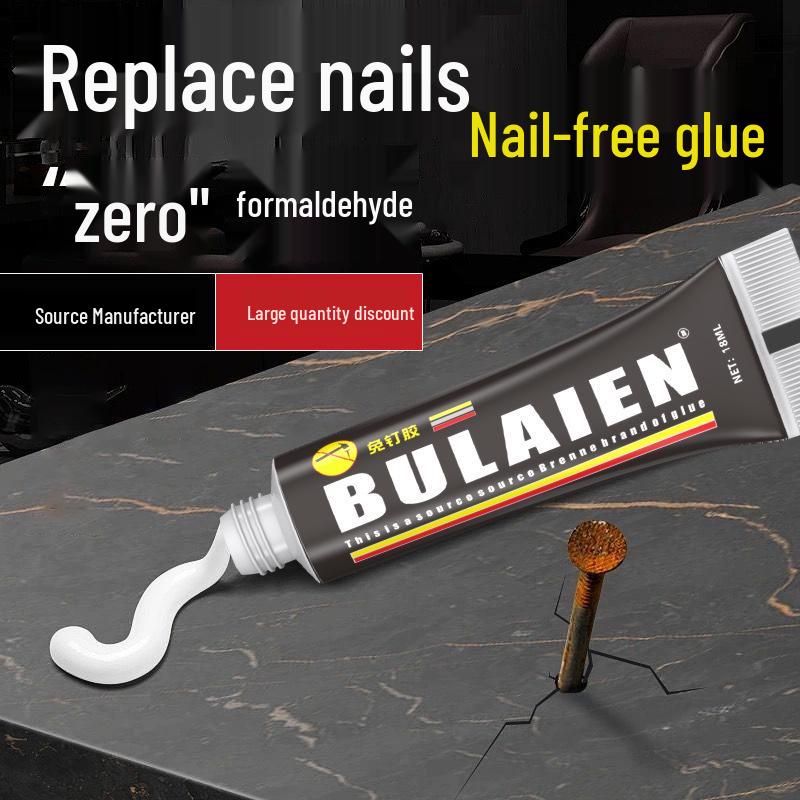 High-Strength Nail-Free Adhesive for Walls, Metal, Mirrors, Tiles, and Shelves