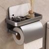 Punch-free Bathroom Tissue Self Baffle Design Tissue Roll Hanger Toilet Paper Holder  Home