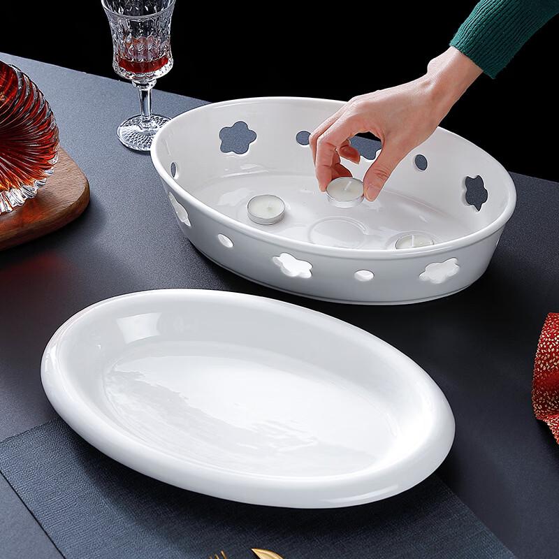 ZISIZ Ceramic Heated Serving Platter