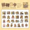 50 pcs Cute cartoon guinea pig pickup hand tent stickers children girl stickers PET sticker pack Scrapbooking accessories