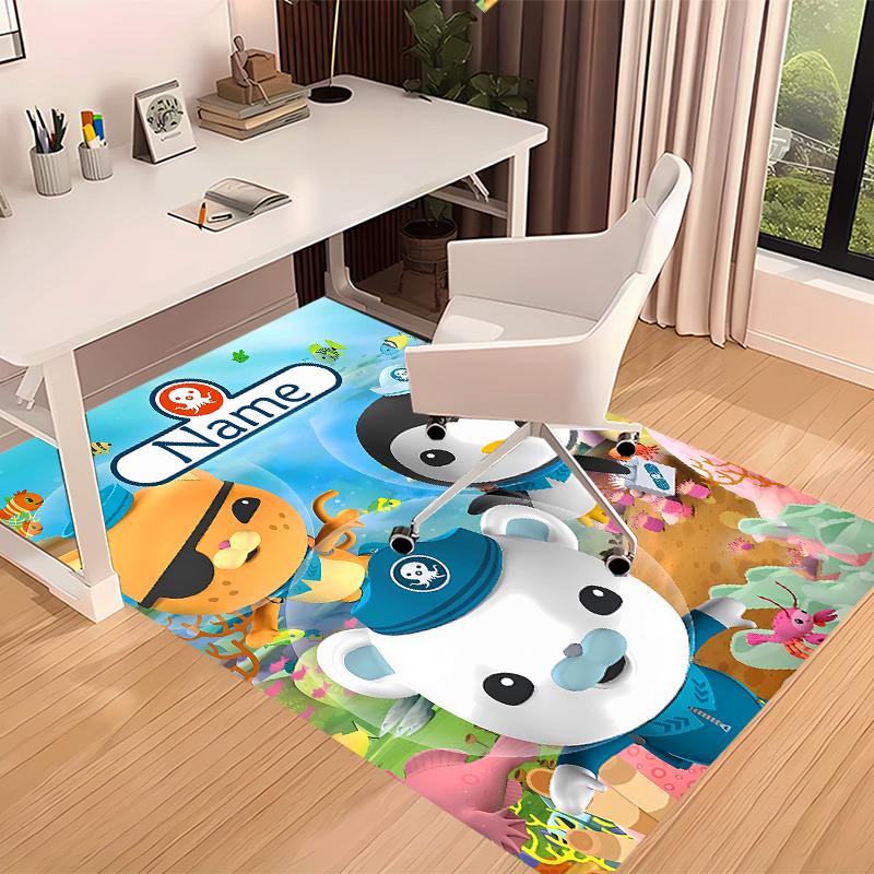 Custom personalization Octonauts Print Area Rug - Soft, Washable Non-Slip Indoor Mat,Living Room,Home&Office Decorative Rug