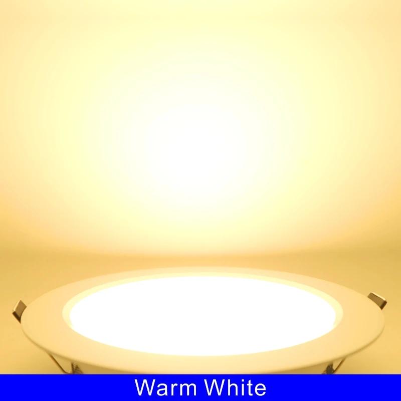 10 stk/parti DC 12V 24V Led Downlight 5W 9W 12W 15W 18W Innfelt taklys 3/4/5 tommer Rundt Panel Down Light Spotlight