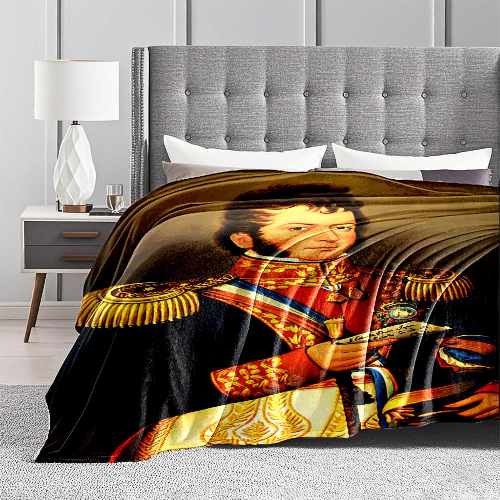 Military Portrait Blanket for All Seasons Blanket Lunch Break Throw Gift