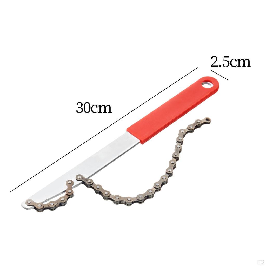 Bike Cassette Removal Tool with Chain, Lockring Freewheel Remover Bicycle Repair Tool,