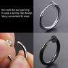 1 Stück Unisex Cool Ohrring Rund Nicht Ohr Piercing Hoop Ohrring Clip