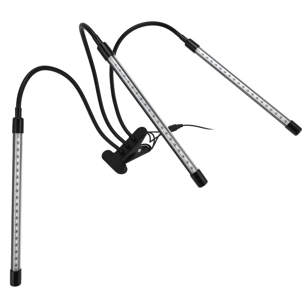 Indoor Plants Grow Light 5V USB Powered Adjustable Gooseneck Timing Garden Growth Lamp