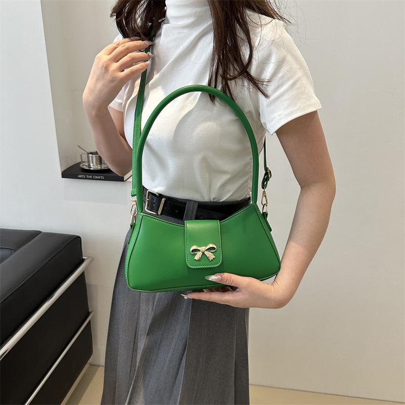 Monochromatic feminine crossbody bag versatile fashionable a shoulder bag feminine texture commuting bag new trend