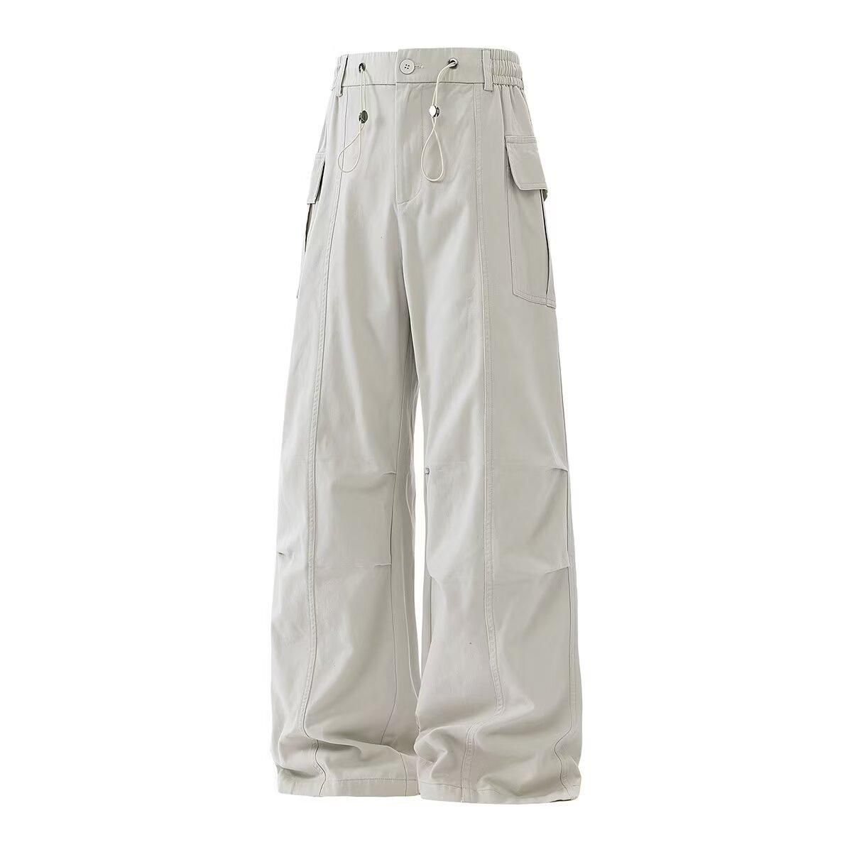 Women s Korean Style Trendy Versatile Spring/Summer Cargo Pants Double Extra Large хаки