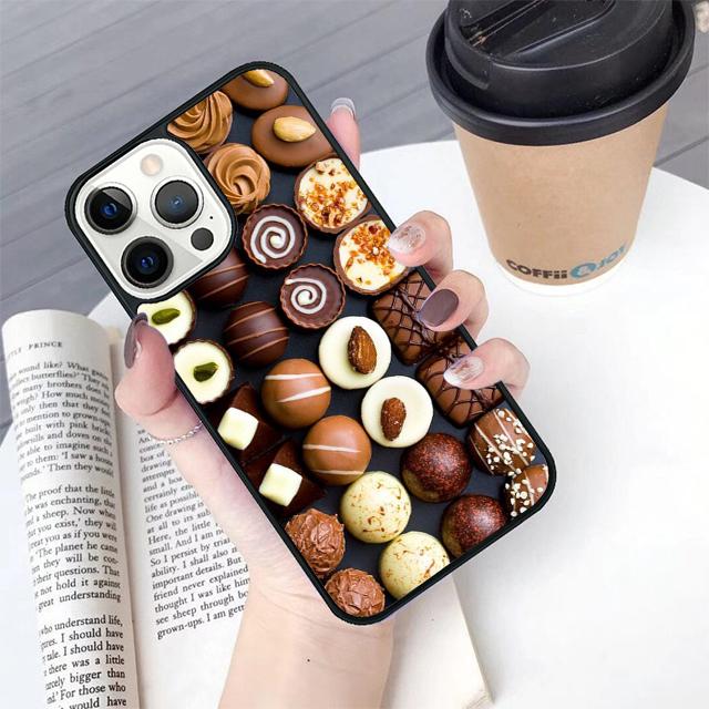 Choclate Candy Pattern phone Case Cover For iPhone 17 Air 16 15 14 Plus For apple 16 11 12 13 Pro Max coque