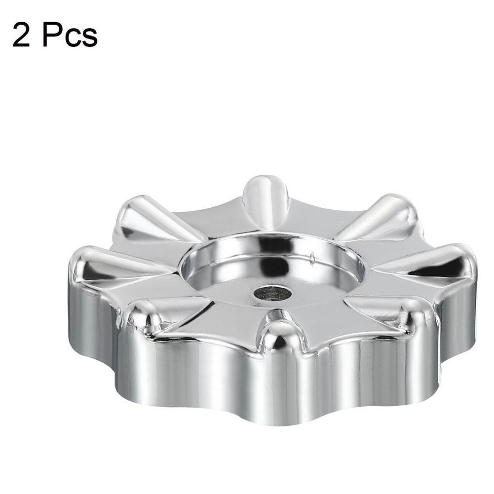 2pcs Round Wheel Handle Faucet Handles Manifold Gauges Knob Plastic// New