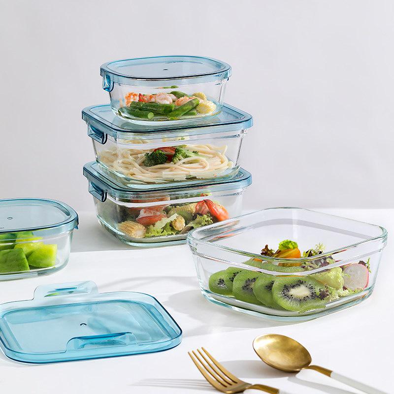 Microwaveable Glass Lunch Bento Box - Salad & Fresh Storage Container