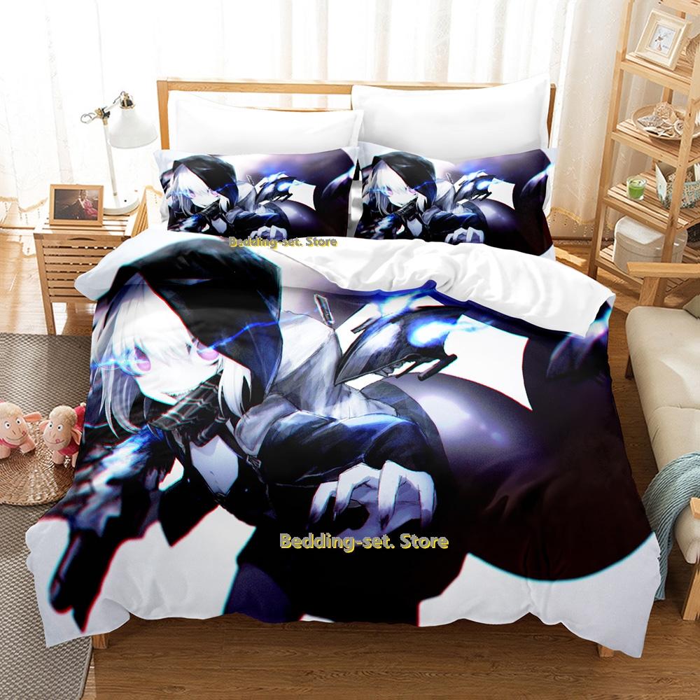 2024 Kantai Collection Bedding Set Single Twin Full Queen King Size Bed Set Adult Kid Bedroom Duvetcover Set Anime Bed Sheet Set