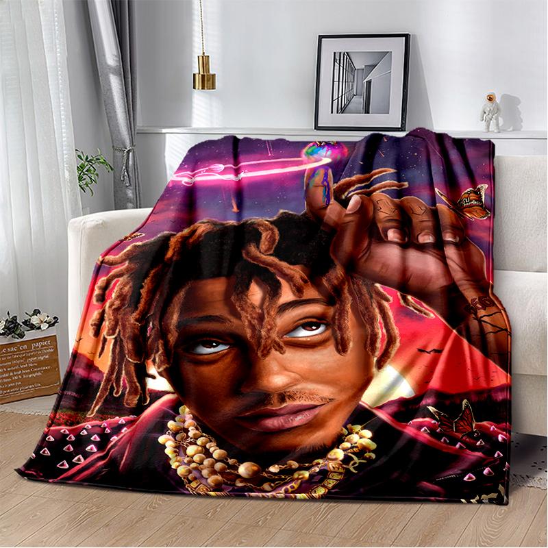 3D Print Juice WRLD 999 Legend Rapper Album Blanket,Soft Throw Blanket for Home Bedroom Bed Sofa Travel Picnic Cover Kid Gift