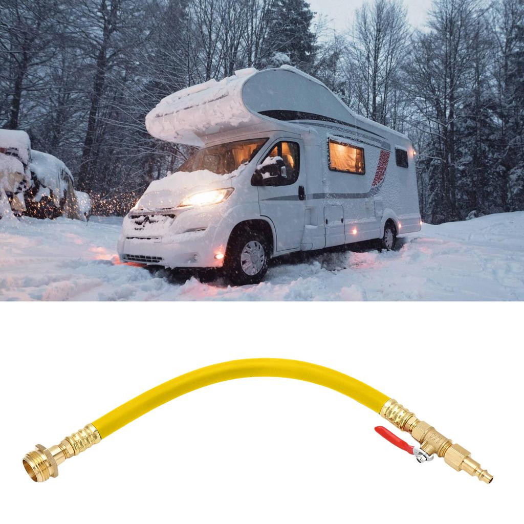 RV Winterizing Kit with Quick Connect Plug and Shut Off Valve Adapter for RV Boat Sprinkler Systems