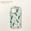 Cute Cartoon Dinosaur Phone Case for IPhone 17 16 16e 15 14 13 12 11 Mini Pro Max X XR XSMax 7 8 Air Plus Transparent Back Cover