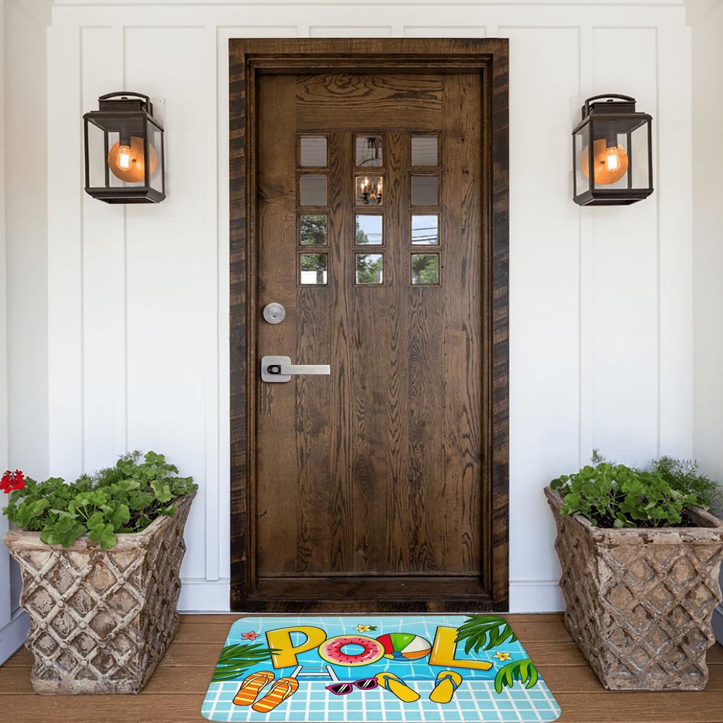 Summer Pool Beach Ball Design Gift Doormat Anti-Slip Kitchen Bathroom Mat Living Room Floor Door Entrance Carpet Rug