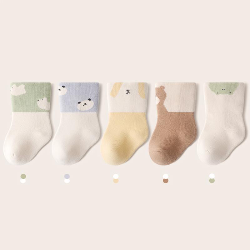Herbst Winter Baby Socken Dick Warm Kleinkind Lange Socken Weich Bequem Kinder Baumwollsocken Mädchen Junge Kinder Cartoon Schuhe 0-1J